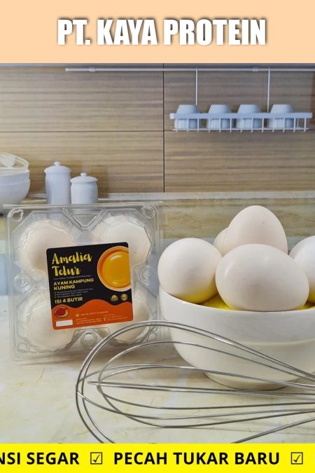 4 Butir – Telur Ayam Kampung Isi Kuning PREMIUM Garansi Segar