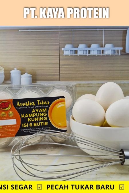 6 Butir – Telur Ayam Kampung Isi Kuning PREMIUM Garansi Segar